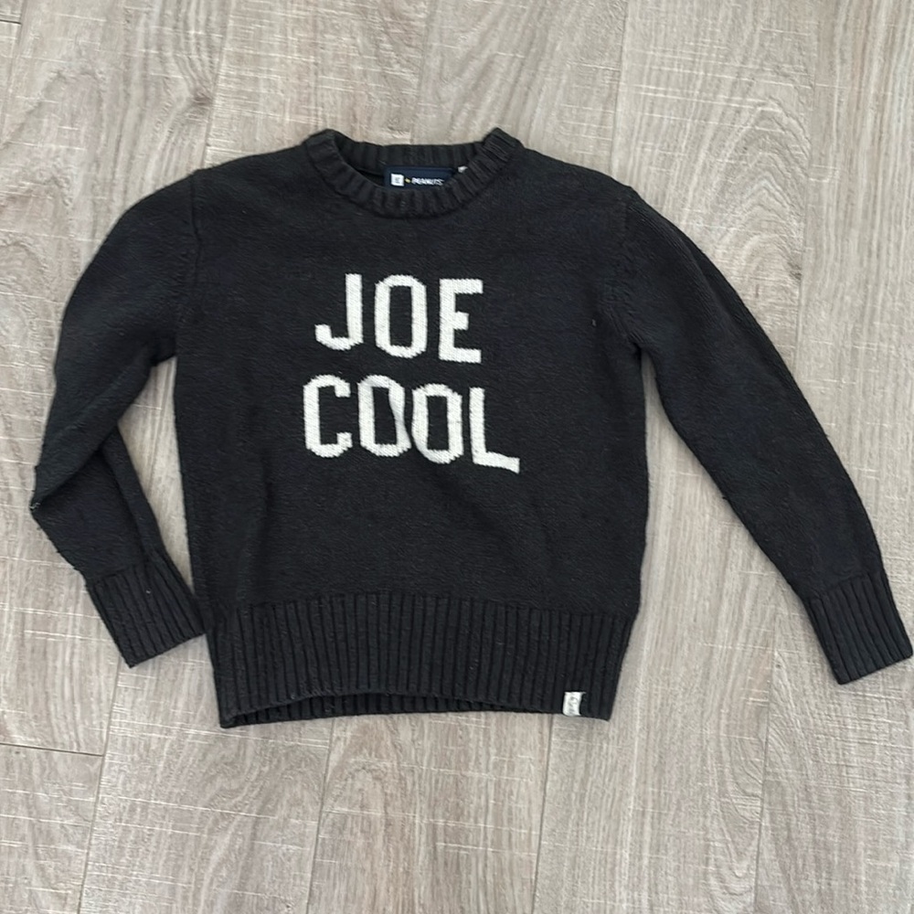 Gently Used Peanuts x Gap kids Joe Cool Sweater Sz:6-7